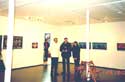 52. The artist with one of the managers of his exhibition in the Gallery Northern Norway Jens Harald Holmboe (in the middle). 2002.  