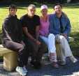  From left to right: Marlene Royle, Sasha Sokolov, Svetlana Gromova, and Vladimir Fomin in the garden of the Albin Polasek Museum, Winter Park, Florida