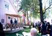 Opening of the artists exhibition at the Villa Nurminata.Gallery, Parikkala, Finland
