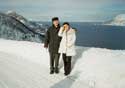4. V. Fomin with his wife Svetlana in the mountains of Norway. 2002. 