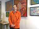7. The artist in his exhibition in Joensuu (Finland). 2004. 