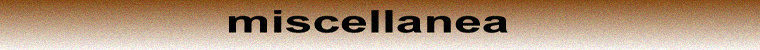 miscellanea