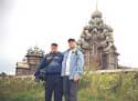 10. The artist with a USA friend of his on the island of Kizhi (Karelia). 2005. 